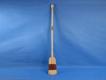 Load image into Gallery viewer, Wooden Rustic Manhattan Beach Decorative Squared Rowing Boat Oar with Hooks 50&quot;
