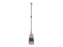 Load image into Gallery viewer, Wooden Rustic Manhattan Beach Decorative Squared Rowing Boat Oar with Hooks 50&quot;