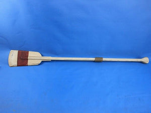 Wooden Rustic Manhattan Beach Decorative Squared Rowing Boat Oar with Hooks 50"