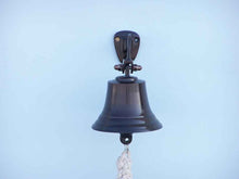 Load image into Gallery viewer, Bronze Hanging Ship&#39;s Bell 6&quot;