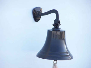 Oil Rubbed Bronze Hanging Ship's Bell 9""