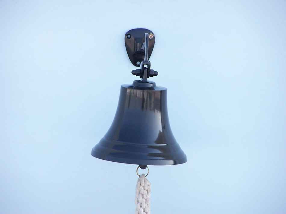 Oil Rubbed Bronze Hanging Ship's Bell 9""