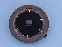 Load image into Gallery viewer, Antique Copper Decorative Ship Porthole Clock 17&quot;&quot;