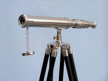 Load image into Gallery viewer, Standing Chrome Harbor Master Telescope 30&quot;&quot;