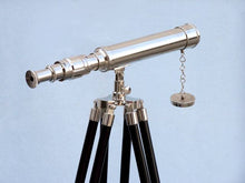 Load image into Gallery viewer, Standing Chrome Harbor Master Telescope 30&quot;&quot;