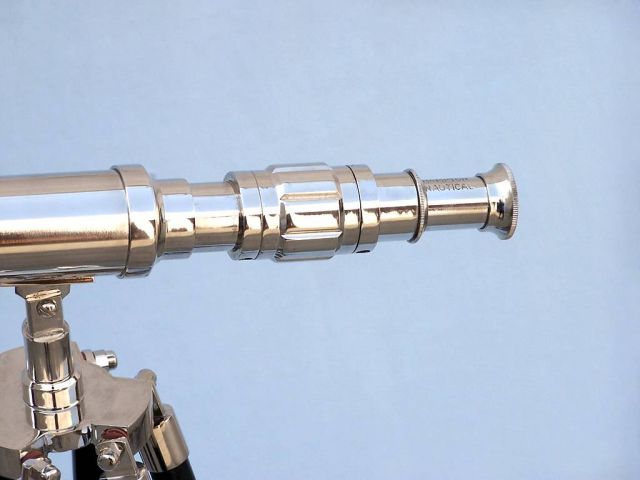 Standing Chrome Harbor Master Telescope 30""