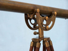 Load image into Gallery viewer, Floor Standing Antique Brass Anchormaster Telescope 50&quot;