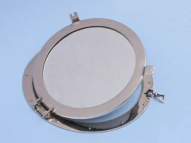 Chrome Decorative Ship Porthole Window 20"