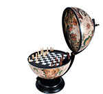 Load image into Gallery viewer, White Globe 13 inches with chess holder
