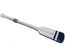 Load image into Gallery viewer, Wooden Rustic Stone Harbor Decorative Squared Rowing Boat Oar w/ Hooks 36&quot;