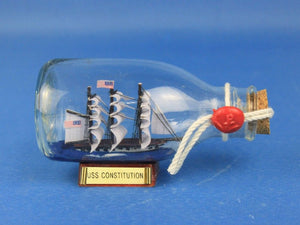 USS Constitution Model Ship in a Glass Bottle 5""