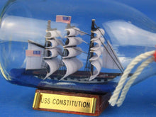 Load image into Gallery viewer, USS Constitution Model Ship in a Glass Bottle 5&quot;&quot;