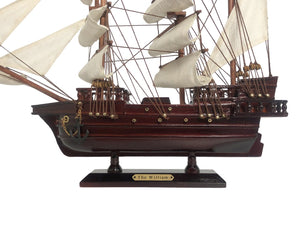 Wooden Calico Jack's The William White Sails Pirate Ship Model 20"