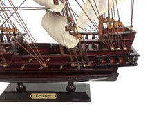 Load image into Gallery viewer, Wooden John Gow&#39;s Revenge White Sails Pirate Ship Model 20&quot;&quot;