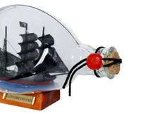 Load image into Gallery viewer, Wooden Blackbeard&#39;s Queen Anne&#39;s Revenge Pirate Ship in a Glass Bottle 7&quot;&quot;