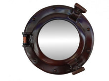 Load image into Gallery viewer, Antique Copper Deluxe Class Porthole Mirror 8&#39;&#39;