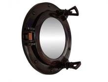Load image into Gallery viewer, Antique Copper Deluxe Class Porthole Mirror 8&#39;&#39;