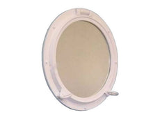 Load image into Gallery viewer, Gloss White Decorative Ship Porthole Window 24&#39;&#39;