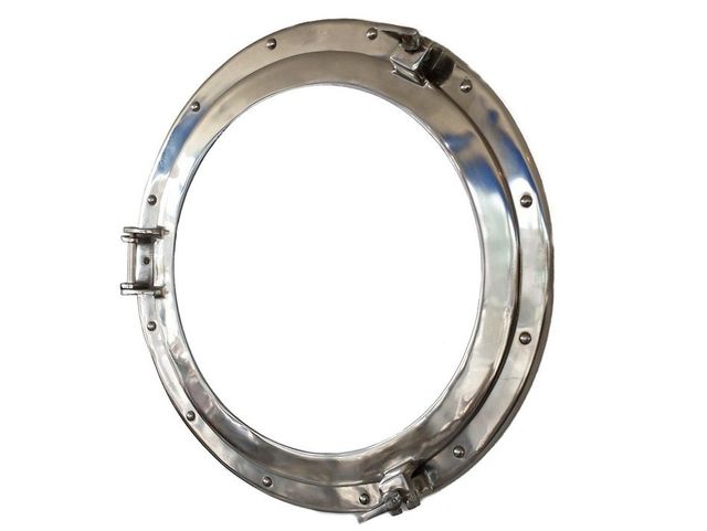 Chrome Decorative Ship Porthole Window 20"