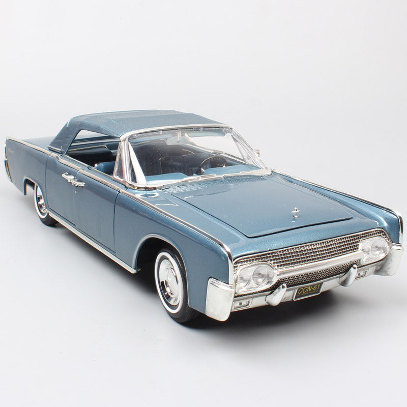 Children's 1:18 ford luxury vintage Deluxe 1961 LINCOLN CONTINENTAL Diecast Vehicle Scale Metal Car toy model souvenir miniature