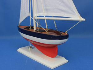 Wooden American Sailer Model Sailboat Decoration 17""
