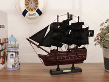 Load image into Gallery viewer, Wooden Blackbeards Queen Annes Revenge Black Sails Model Pirate Ship 12&quot;&quot;