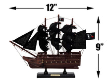Load image into Gallery viewer, Wooden Blackbeards Queen Annes Revenge Black Sails Model Pirate Ship 12&quot;&quot;
