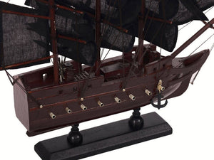 Wooden Blackbeards Queen Annes Revenge Black Sails Model Pirate Ship 12""