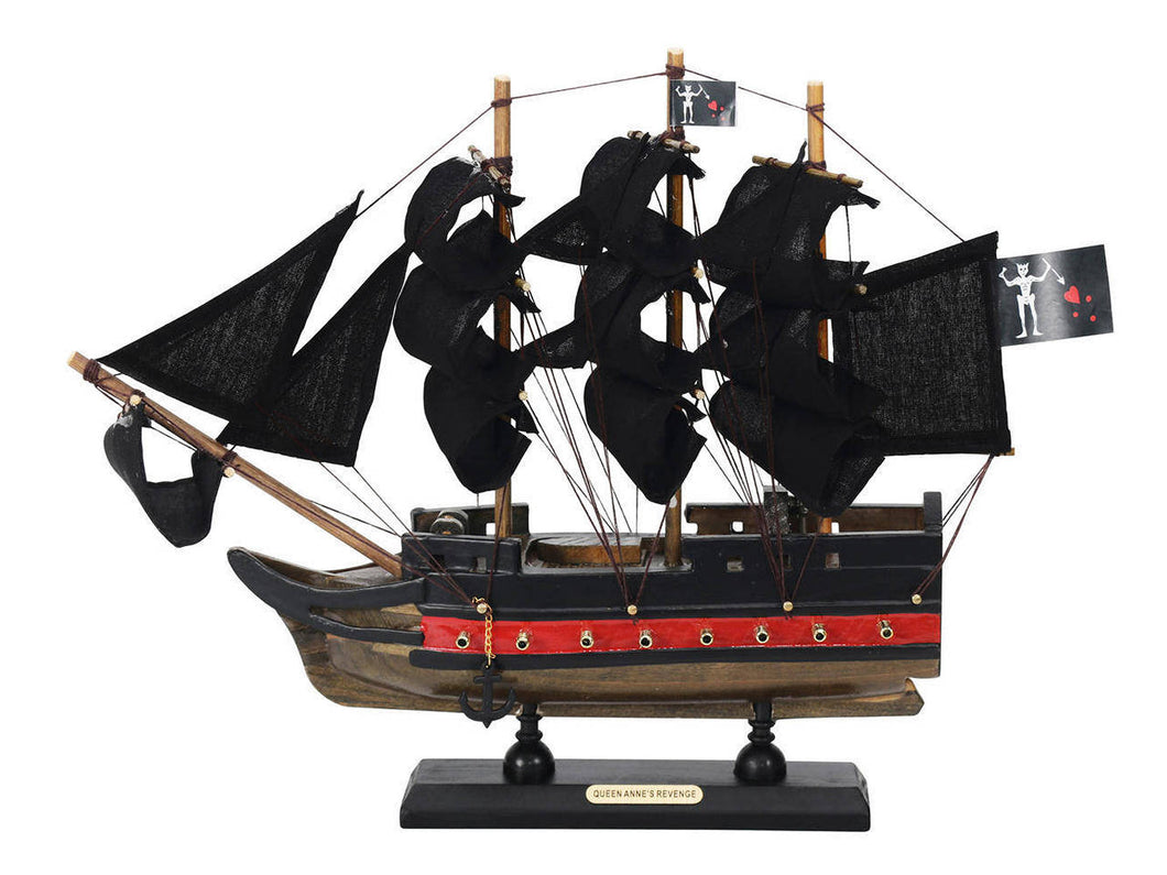 Wooden Blackbeards Queen Annes Revenge Black Sails Limited Model Pirate Ship 12