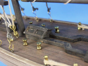 Wooden Rustic Columbia Model Sailboat Decoration Limited 30""