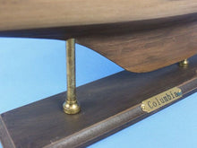 Load image into Gallery viewer, Wooden Rustic Columbia Model Sailboat Decoration Limited 30&quot;&quot;