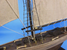 Load image into Gallery viewer, Wooden Rustic Columbia Model Sailboat Decoration Limited 30&quot;&quot;
