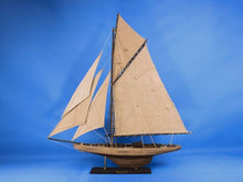 Load image into Gallery viewer, Wooden Rustic Columbia Model Sailboat Decoration Limited 30&quot;&quot;