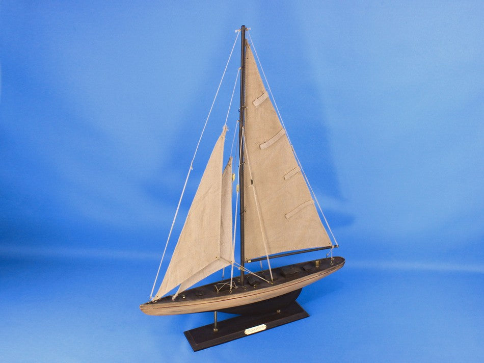 Wooden Rustic Enterprise Limited Model Sailboat Decoration 27"