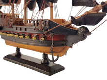 Load image into Gallery viewer, Wooden Black Bart&#39;s Royal Fortune Black Sails Limited Model Pirate Ship 15&quot;&quot;