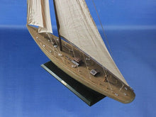 Load image into Gallery viewer, Wooden Rustic Enterprise Model Sailboat Decoration 60&quot;&quot;