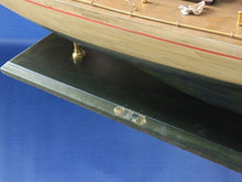Load image into Gallery viewer, Wooden Rustic Enterprise Model Sailboat Decoration 60&quot;&quot;