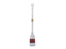Load image into Gallery viewer, Wooden Rustic Manhattan Beach Decorative Rowing Boat Oar w/ Hooks 36&quot;&quot;