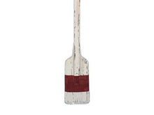 Load image into Gallery viewer, Wooden Rustic Manhattan Beach Decorative Rowing Boat Oar w/ Hooks 36&quot;&quot;