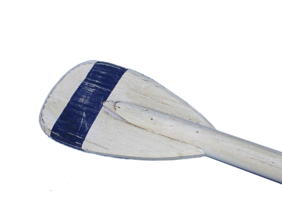 Wooden King Harbor Decorative Rowing Boat Paddle with Hooks 24''