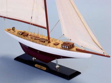 Load image into Gallery viewer, Wooden Columbia Limited Model Sailboat 25&quot;