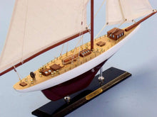 Load image into Gallery viewer, Wooden Columbia Limited Model Sailboat 25&quot;