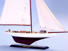 Load image into Gallery viewer, Wooden Columbia Limited Model Sailboat 25&quot;