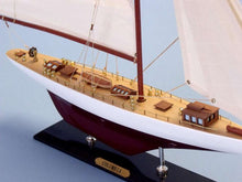 Load image into Gallery viewer, Wooden Columbia Limited Model Sailboat 25&quot;