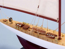 Load image into Gallery viewer, Wooden Columbia Limited Model Sailboat 25&quot;