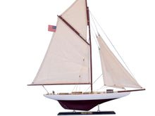 Load image into Gallery viewer, Wooden Columbia Limited Model Sailboat 25&quot;