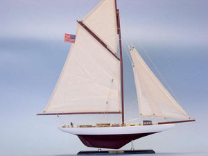 Wooden Columbia Limited Model Sailboat 25"