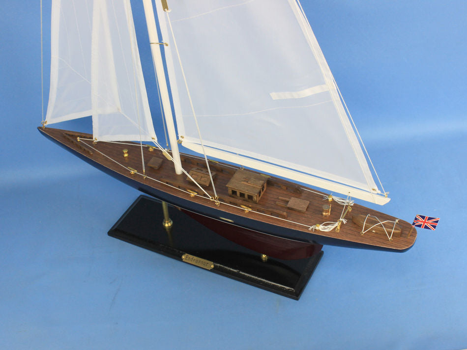 Wooden Endeavour Model Sailboat Decoration 35"