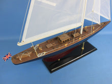 Load image into Gallery viewer, Wooden Endeavour Model Sailboat Decoration 35&quot;