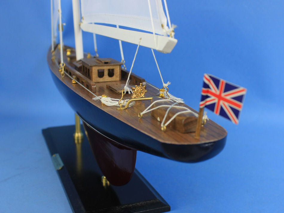 Wooden Endeavour Model Sailboat Decoration 35"